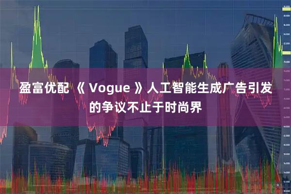 盈富优配 《 Vogue 》人工智能生成广告引发的争议不止于时尚界